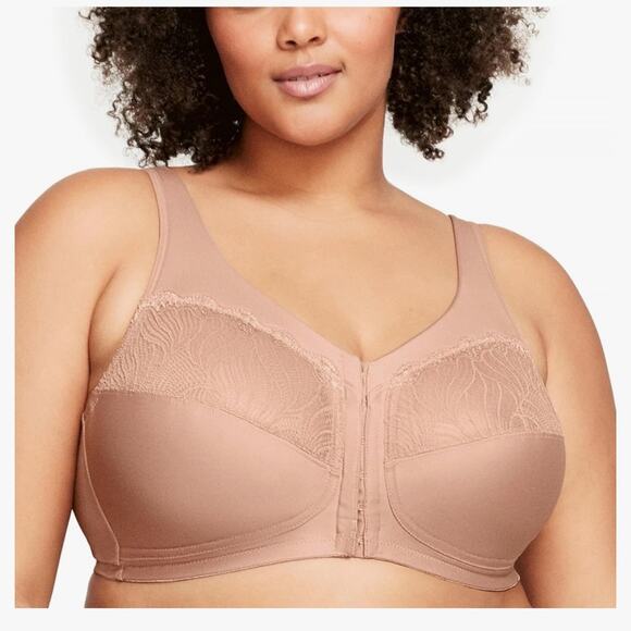 GLAMORISE MagicLift Natural Shape Front close Bra Wirefree Size 38DD - Picture 1 of 11